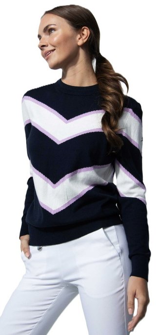 Daily Sports NAGOYA maglione da donna, blu/bianco/viola