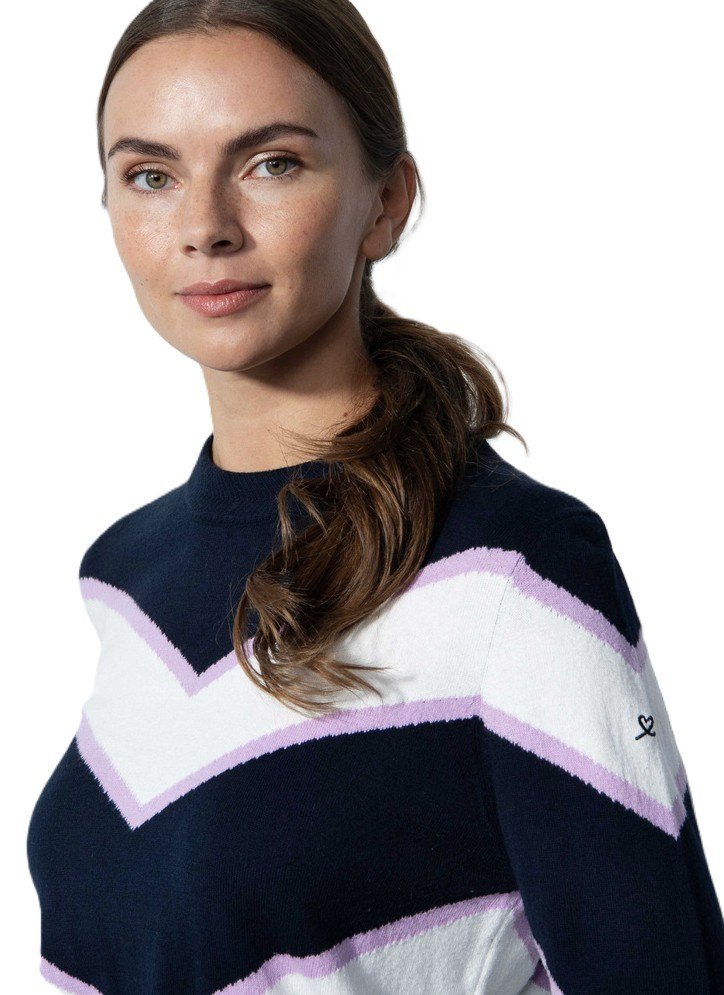 Daily Sports NAGOYA maglione da donna, blu/bianco/viola