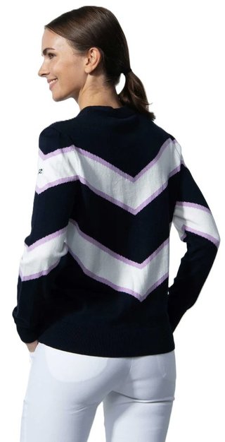 Daily Sports NAGOYA maglione da donna, blu/bianco/viola