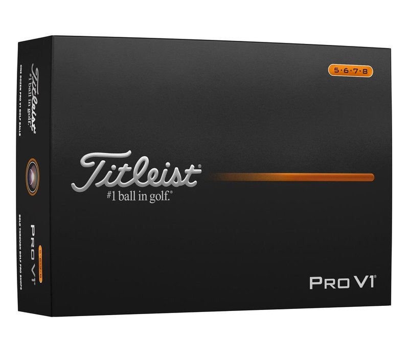 Titleist Pro V1 palline da golf 2025 (12 palline), High Number