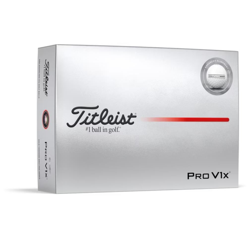 Titleist Pro V1x 2025 palline da golf, Enhanced Alignment