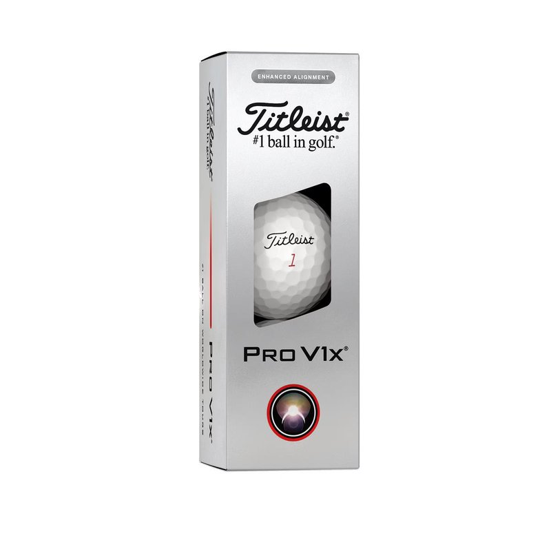 Titleist Pro V1x 2025 palline da golf, Enhanced Alignment