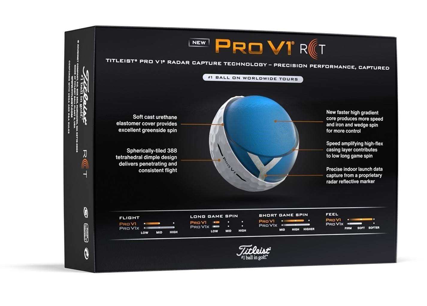 Titleist Pro V1 2025 palline da golf (12 palline), RCT