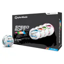 TaylorMade SpeedSoft Ink palline da golf (12 palline), multi