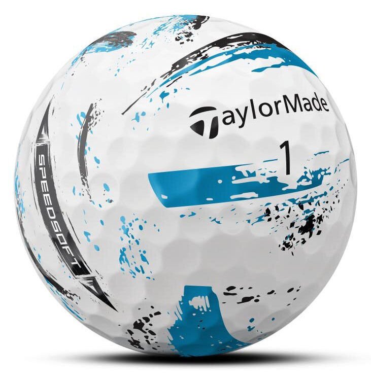 TaylorMade SpeedSoft Ink palline da golf (12 palline), multi