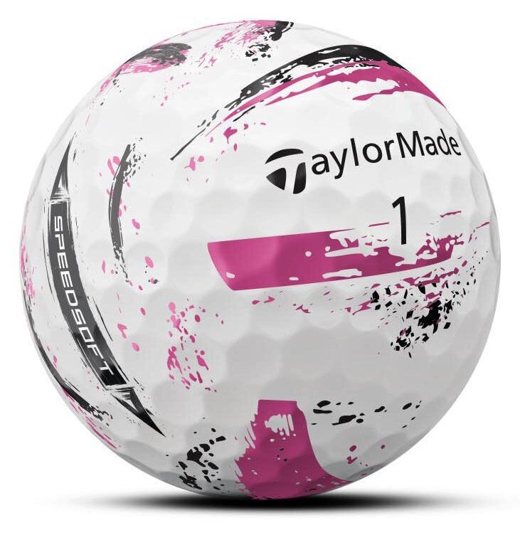 TaylorMade SpeedSoft Ink palline da golf (12 palline), multi