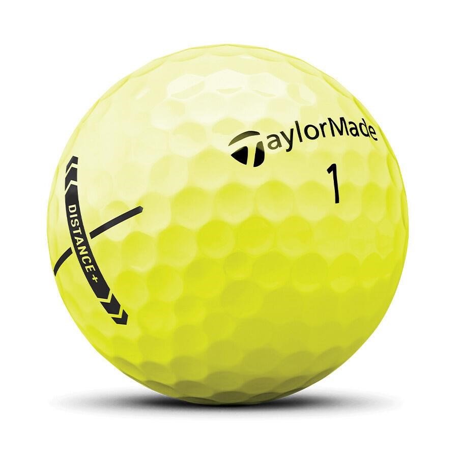 TaylorMade Distance+ palline da golf, gialle