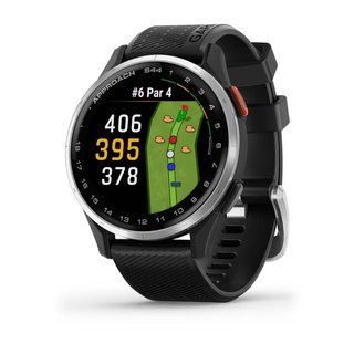 Garmin Approach S44 GPS orologio da golf, nero/argento alluminio