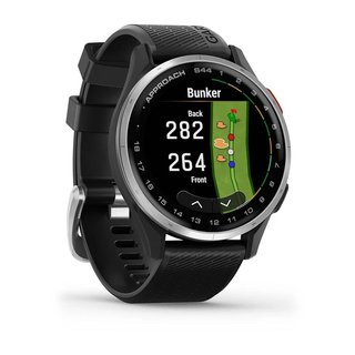Garmin Approach S44 GPS orologio da golf, nero/argento alluminio