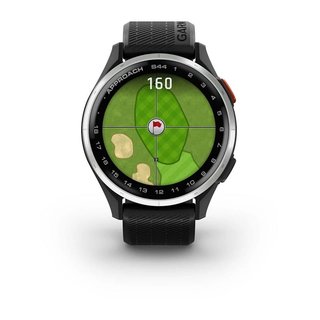 Garmin Approach S44 GPS orologio da golf, nero/argento alluminio