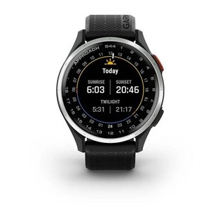 Garmin Approach S44 GPS orologio da golf, nero/argento alluminio