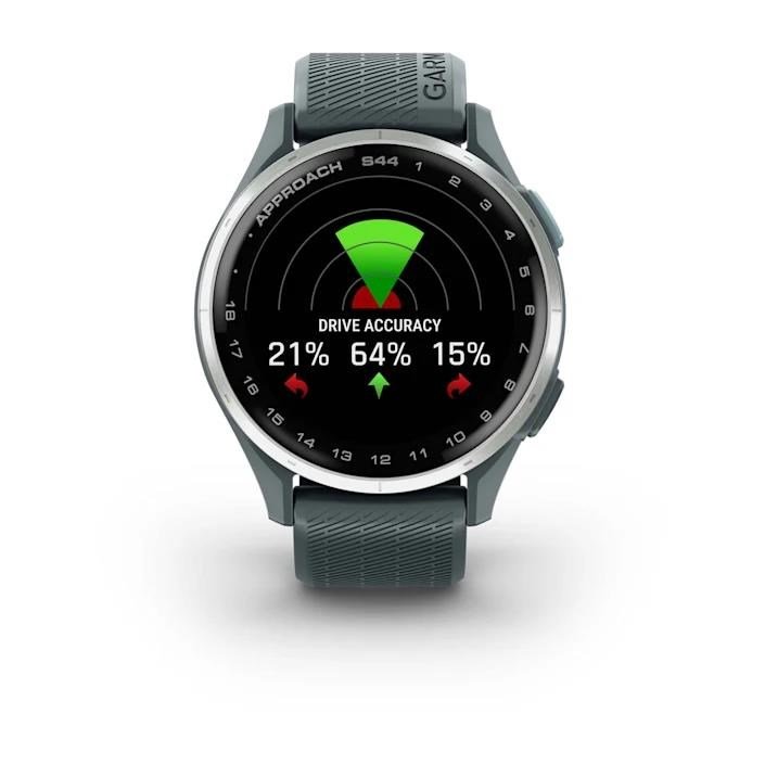 Garmin Approach S44 GPS orologio da golf, twilight/argento alluminio