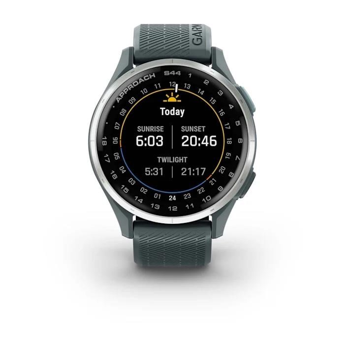 Garmin Approach S44 GPS orologio da golf, twilight/argento alluminio