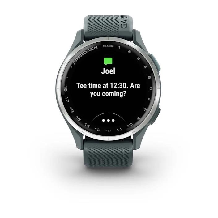 Garmin Approach S44 GPS orologio da golf, twilight/argento alluminio