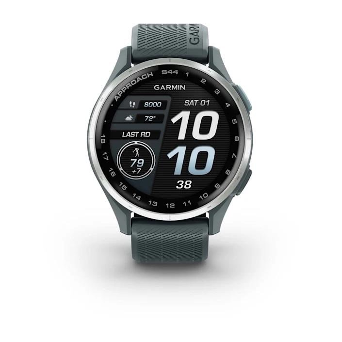 Garmin Approach S44 GPS orologio da golf, twilight/argento alluminio