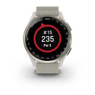 Garmin Approach S50 GPS orologio, avorio nylon/oro crema alluminio