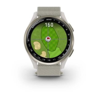 Garmin Approach S50 GPS orologio, avorio nylon/oro crema alluminio
