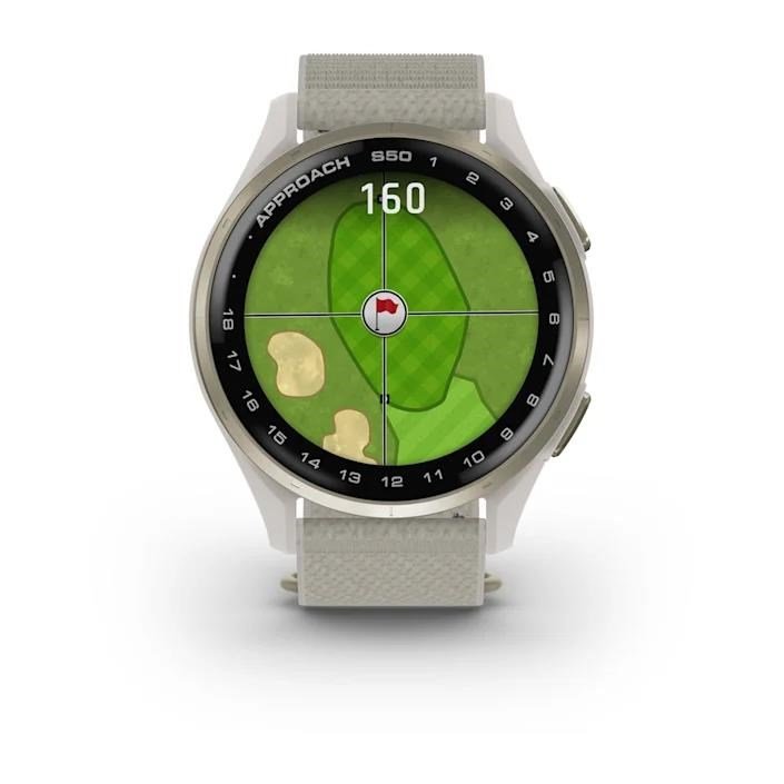 Garmin Approach S50 GPS orologio, avorio nylon/oro crema alluminio