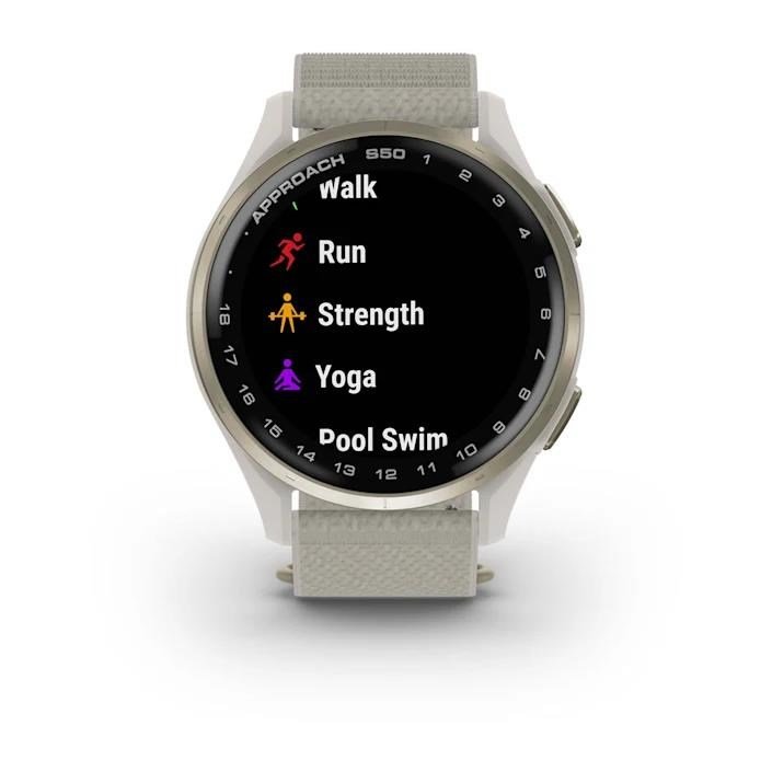 Garmin Approach S50 GPS orologio, avorio nylon/oro crema alluminio