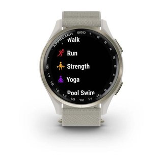 Garmin Approach S50 GPS orologio, avorio nylon/oro crema alluminio