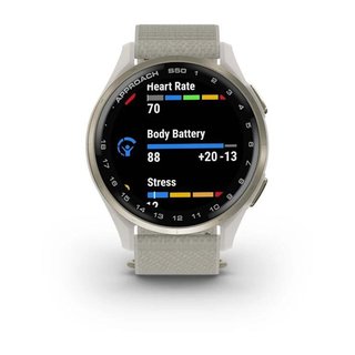 Garmin Approach S50 GPS orologio, avorio nylon/oro crema alluminio
