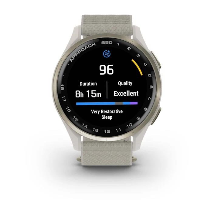 Garmin Approach S50 GPS orologio, avorio nylon/oro crema alluminio