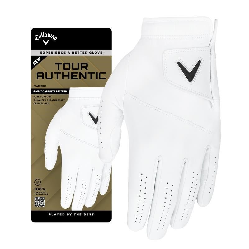 Callaway Tour Authentic guanto da golf uomo, bianco