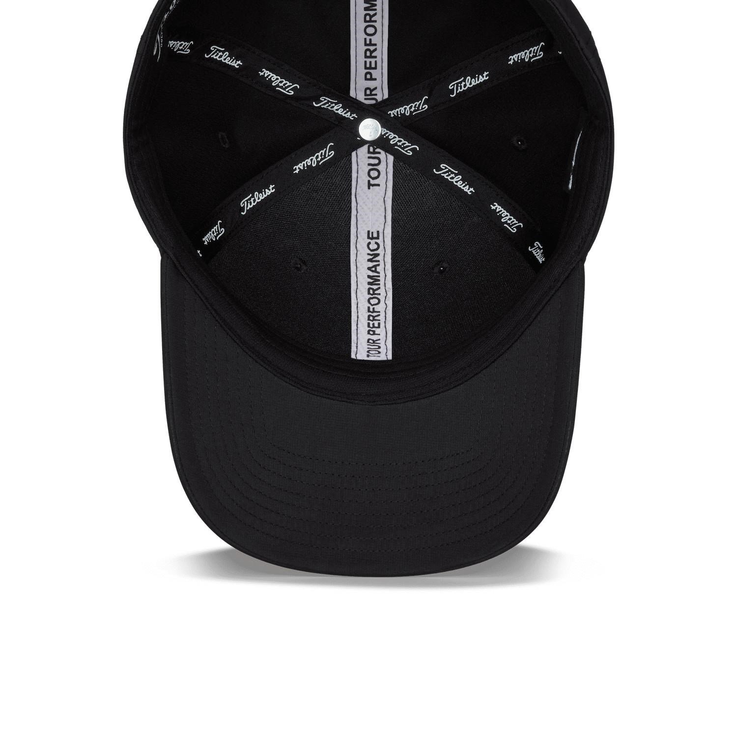 Titleist Tour Performance cappellino da uomo, nero/bianco
