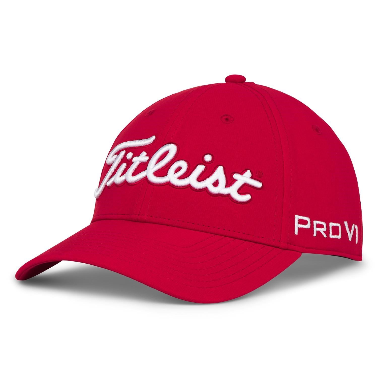 Titleist Tour Performance cappellino da uomo, rosso/bianco