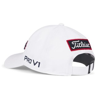 Titleist Tour Performance cappellino da uomo, bianco/blu navy/rosso