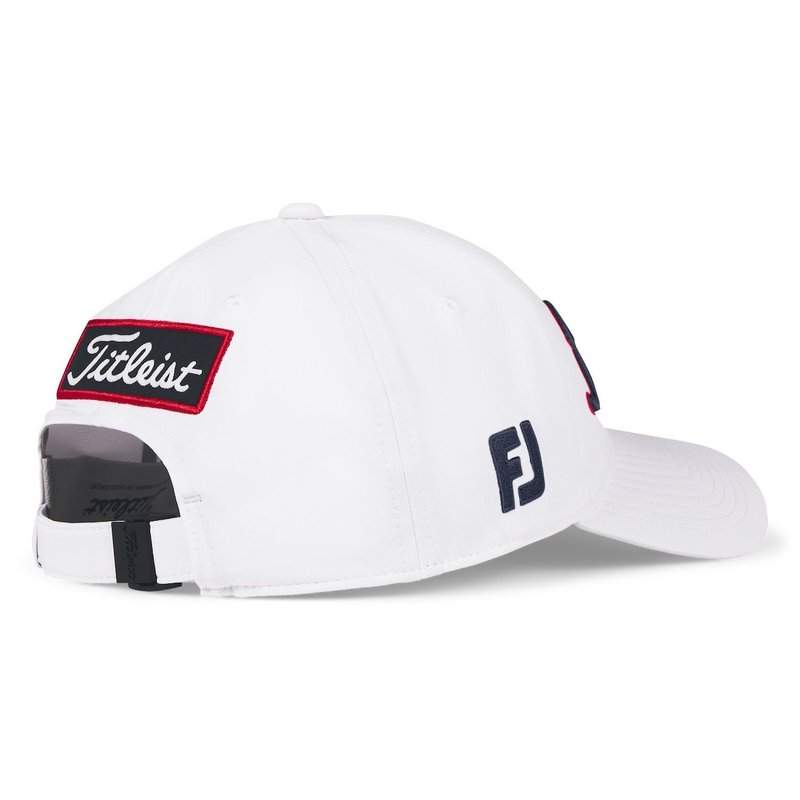 Titleist Tour Performance cappellino da uomo, bianco/blu navy/rosso