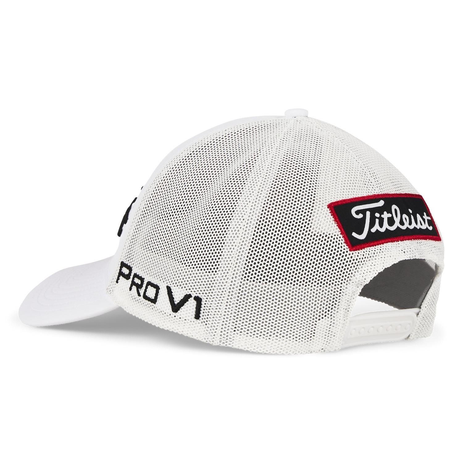 Titleist Tour Mesh cappellino da uomo, bianco/nero