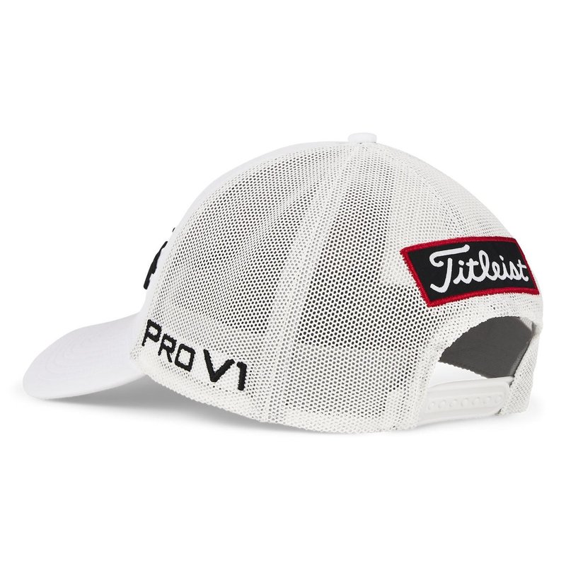Titleist Tour Mesh cappellino da uomo, bianco/nero