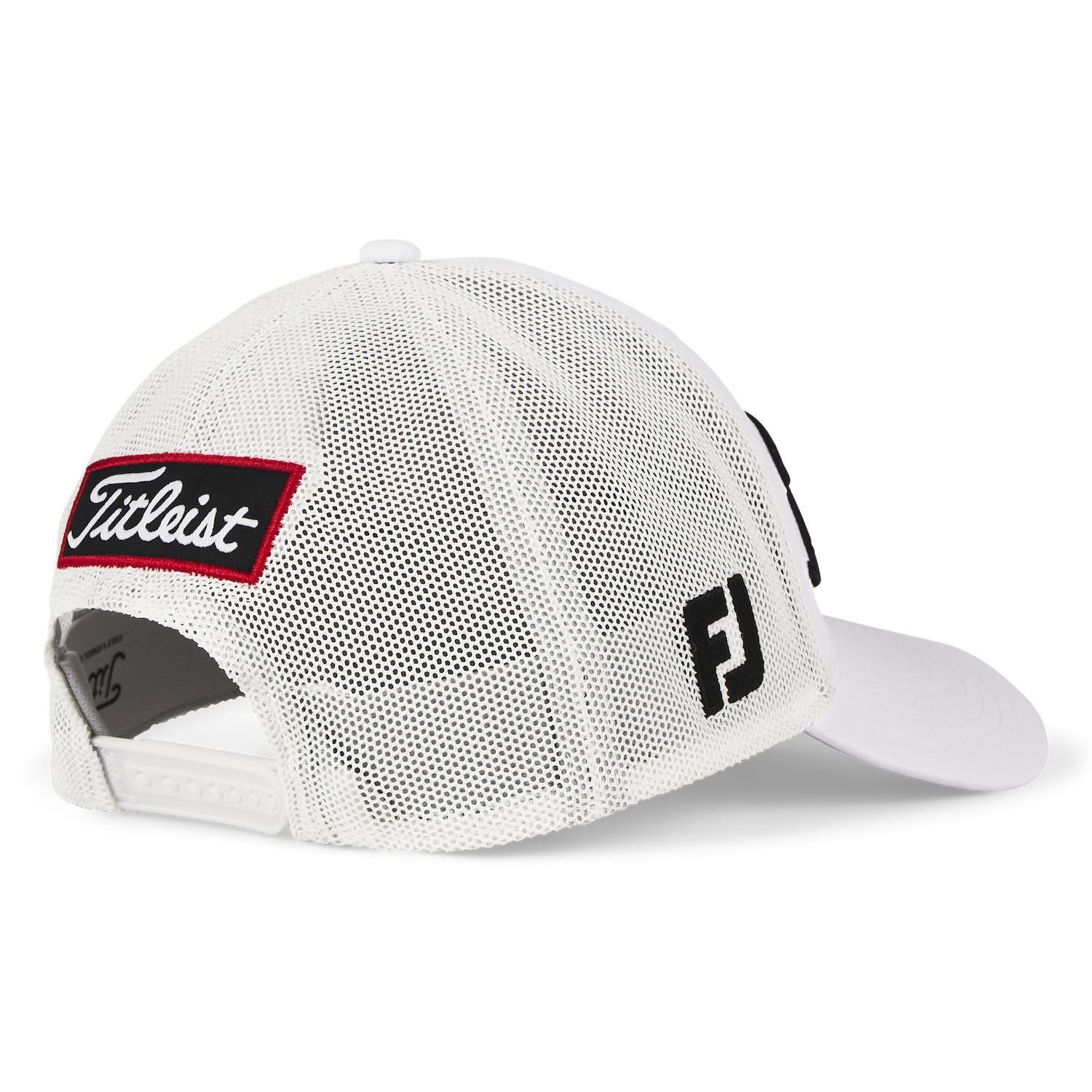 Titleist Tour Mesh cappellino da uomo, bianco/nero