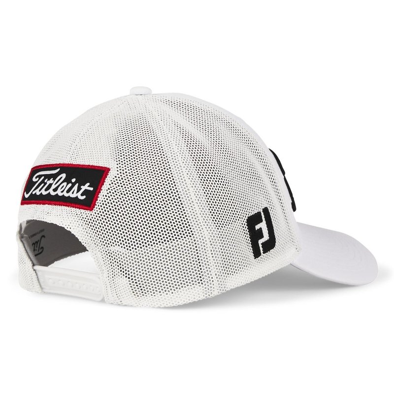 Titleist Tour Mesh cappellino da uomo, bianco/nero