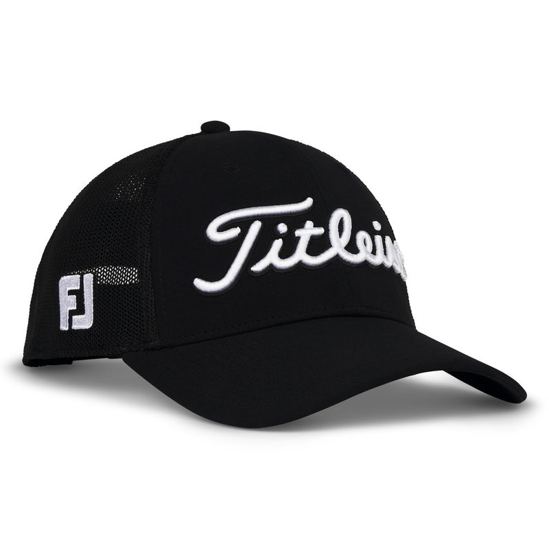 Titleist Tour Mesh cappellino da uomo, nero/bianco