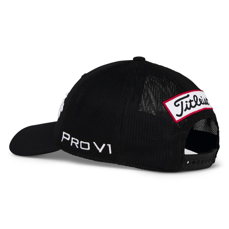 Titleist Tour Mesh cappellino da uomo, nero/bianco