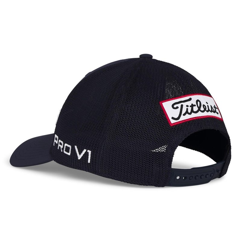 Titleist Tour Mesh cappellino da uomo, navy/bianco