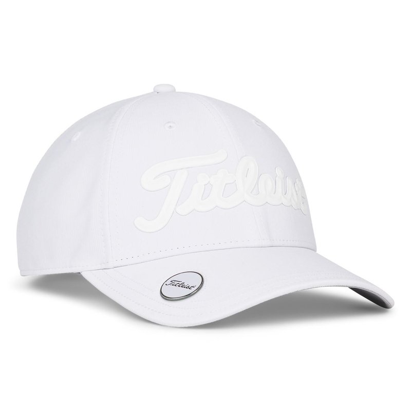Titleist Players Ball Marker cappellino da uomo, bianco/bianco