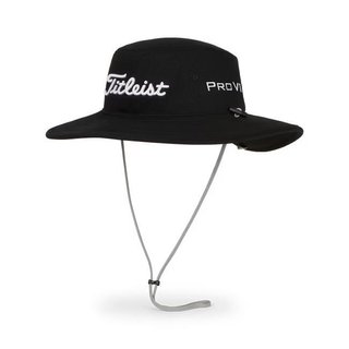 Titleist Tour Aussie cappello da sole da uomo, nero/bianco