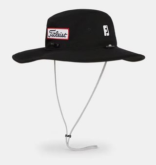 Titleist Tour Aussie cappello da sole da uomo, nero/bianco