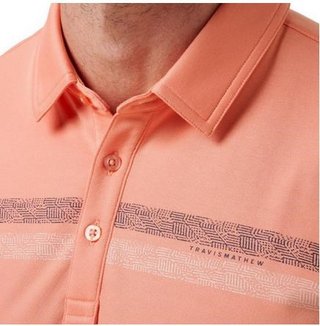 Travis Mathew Roaming Routes polo uomo, coral fusion