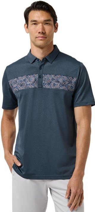 Travis Mathew Good Good Acropolis polo da uomo, mood indigo/vintage indigo