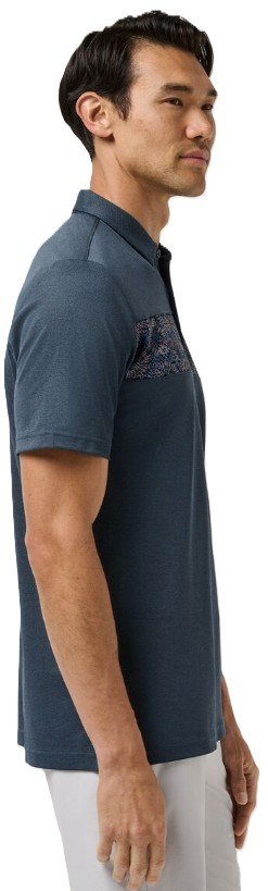 Travis Mathew Good Good Acropolis polo da uomo, mood indigo/vintage indigo