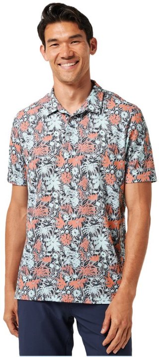 Travis Mathew Featherweight Sand polo da uomo, heather medium grey