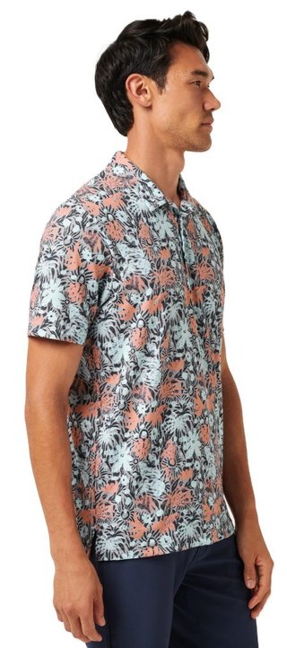 Travis Mathew Featherweight Sand polo da uomo, heather medium grey