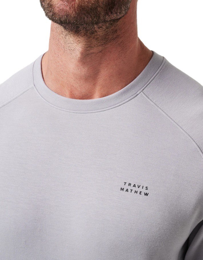 Travis Mathew Return Trip felpa uomo, sleet