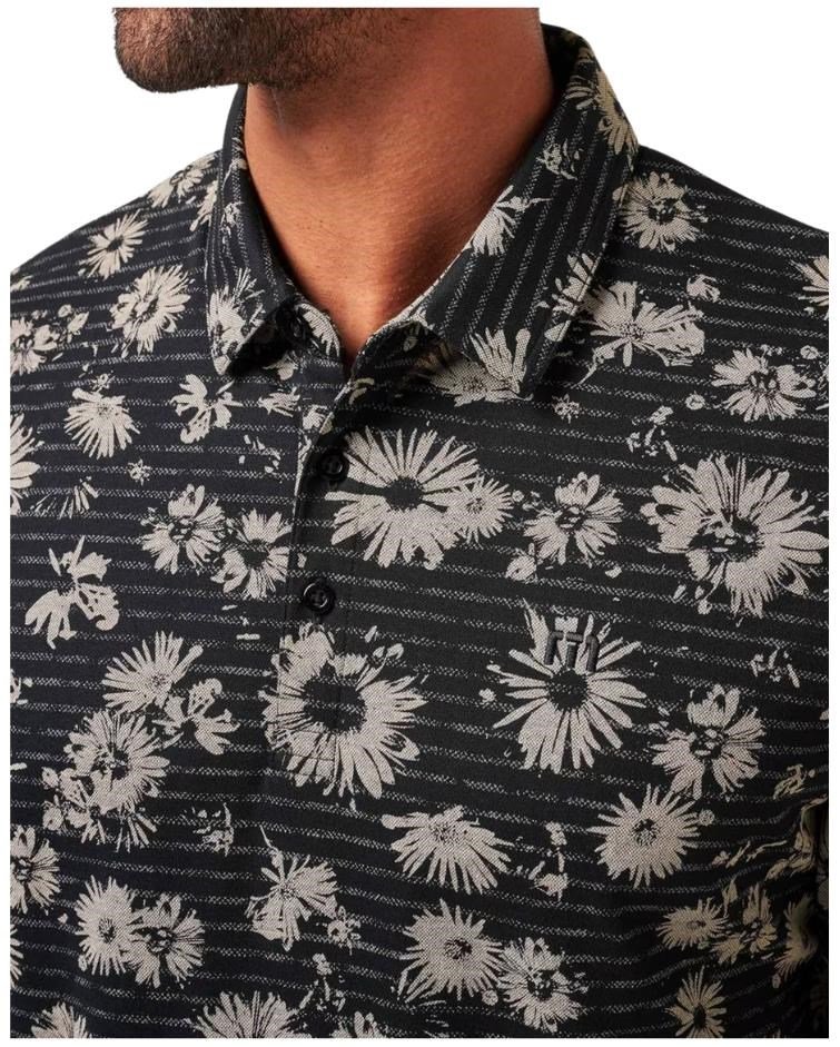 Travis Mathew Shaved Grove polo uomo, nero