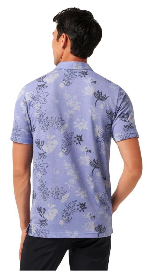 Travis Mathew Featherweight Cruise polo da uomo, heather violet storm