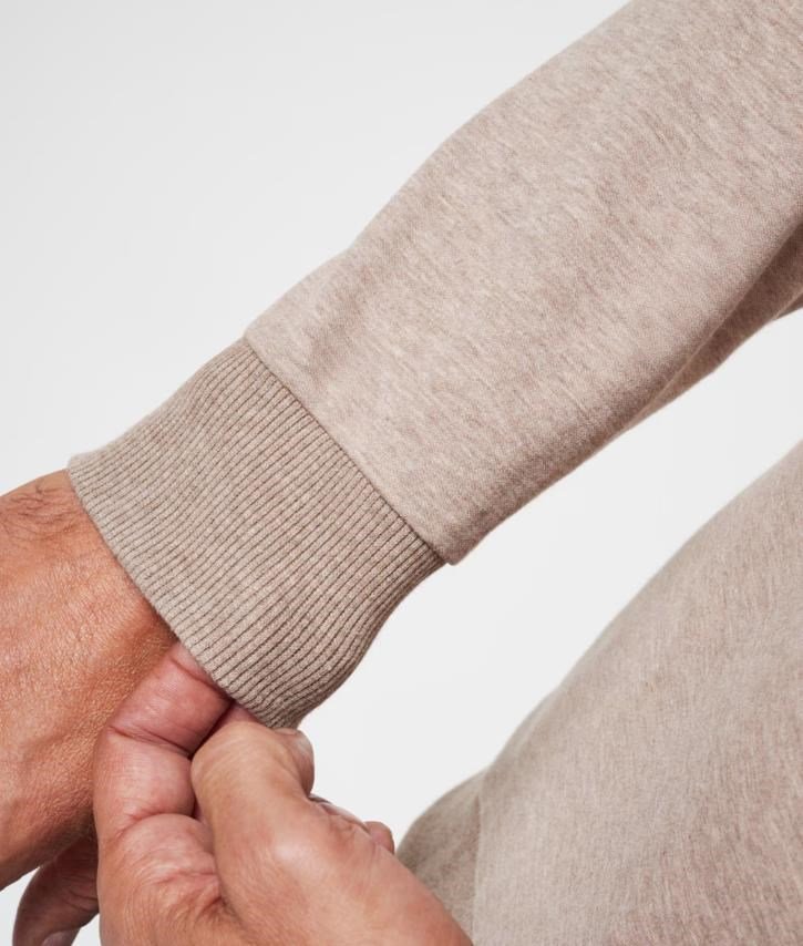 Travis Mathew CLOUD QUARTER ZIP 2.0 felpa uomo, portabella